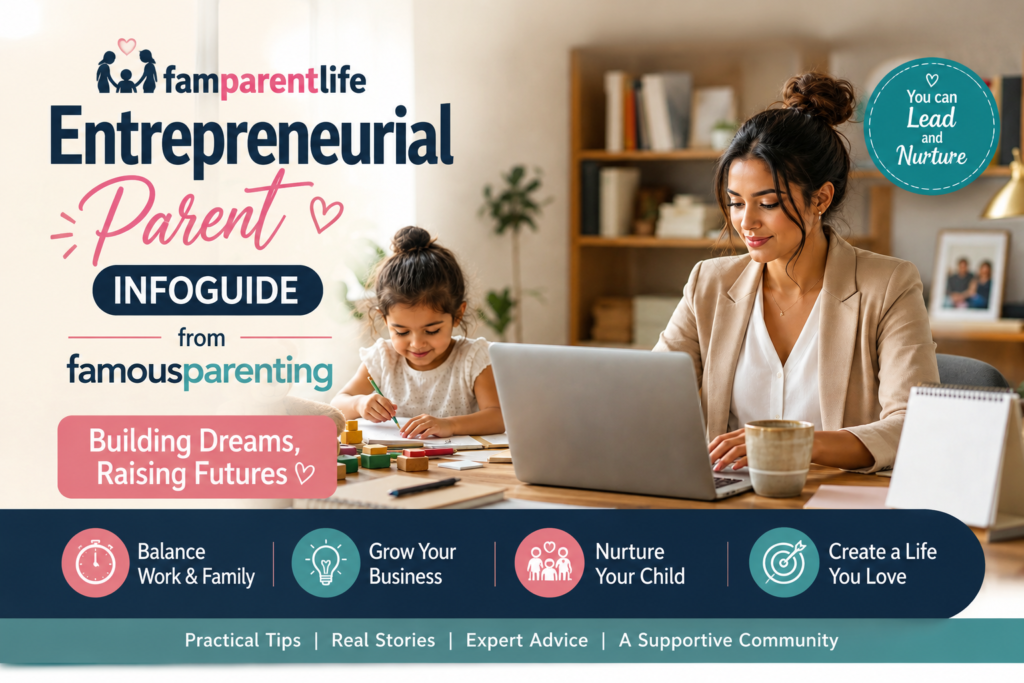 famparentlife entrepreneurial parent infoguide from famousparenting